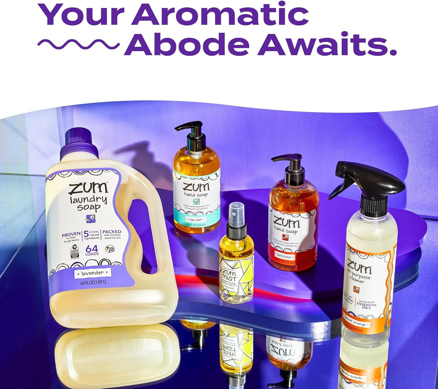 Zum Mist Room & Body Spray - Aromatherapy Essential Oil Spray - Natural Body Mist & Room Spray - Sea Salt Scent - 4 Fl Oz (2 Pack)