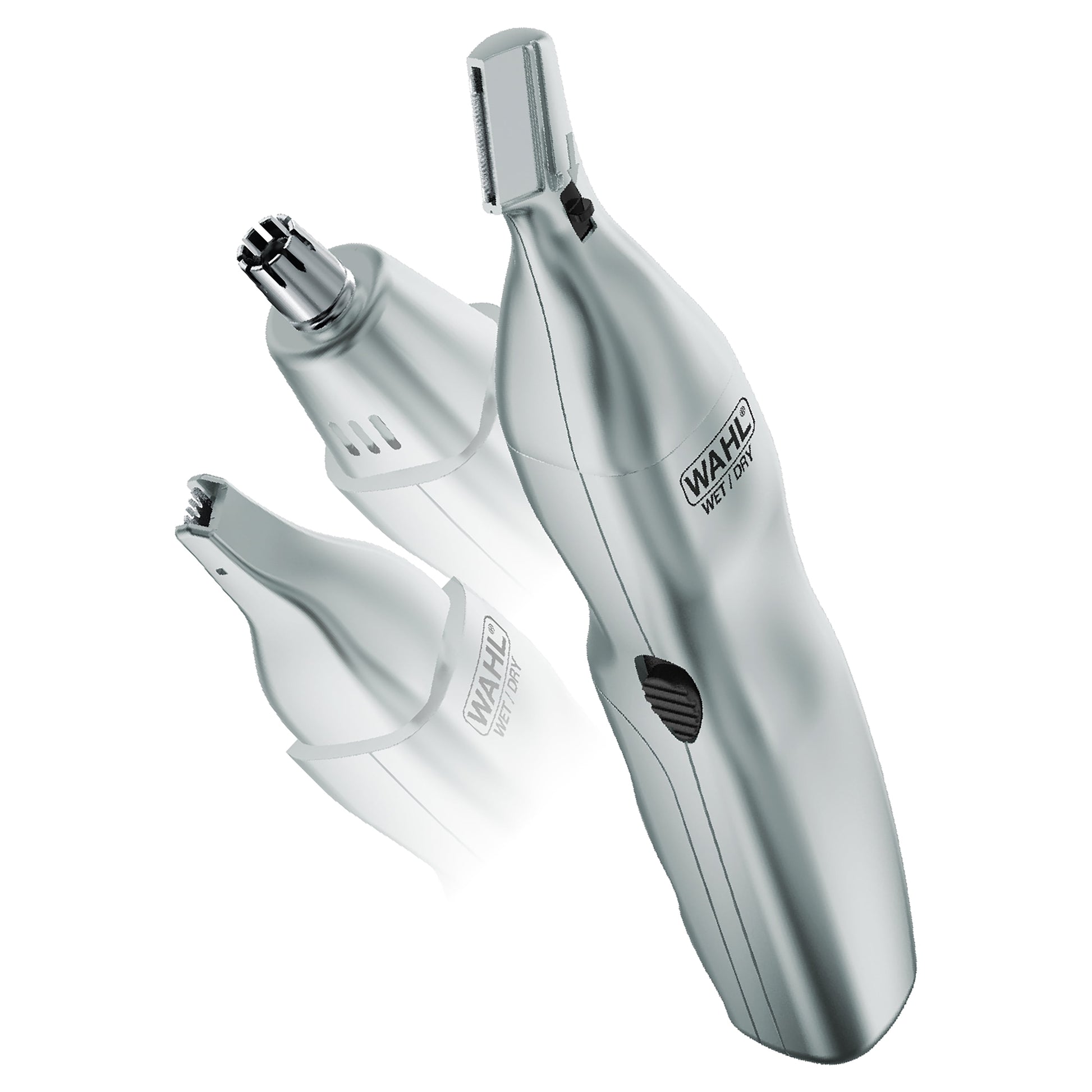 Nose, Ear & Eyebrow Hair Trimmer for Men, Cordless Battery Electric Trimmer, Silver, Model 05545-400