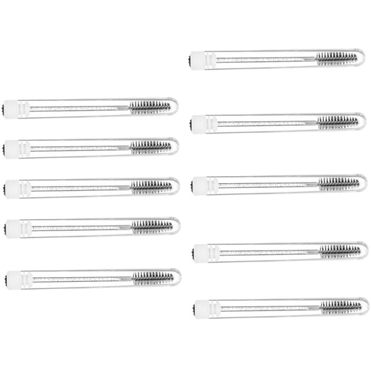 15Sets Crystal Wand Mascara Brush for Eyelash Brow Makeup Portable Eyelash Tube Applicators